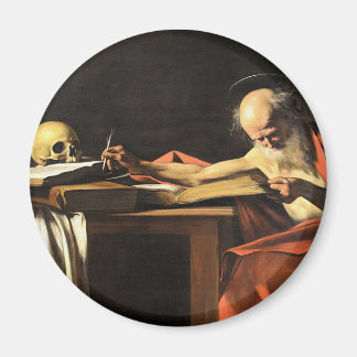 Caravaggio - San Gerolamo - Malerei der Renaissanc Magnet