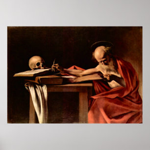Caravaggio-St. Jerome beim Schreiben Poster