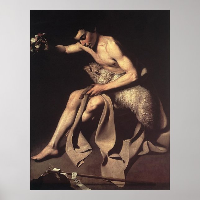 Caravaggio St. John The Baptist Poster (Vorne)