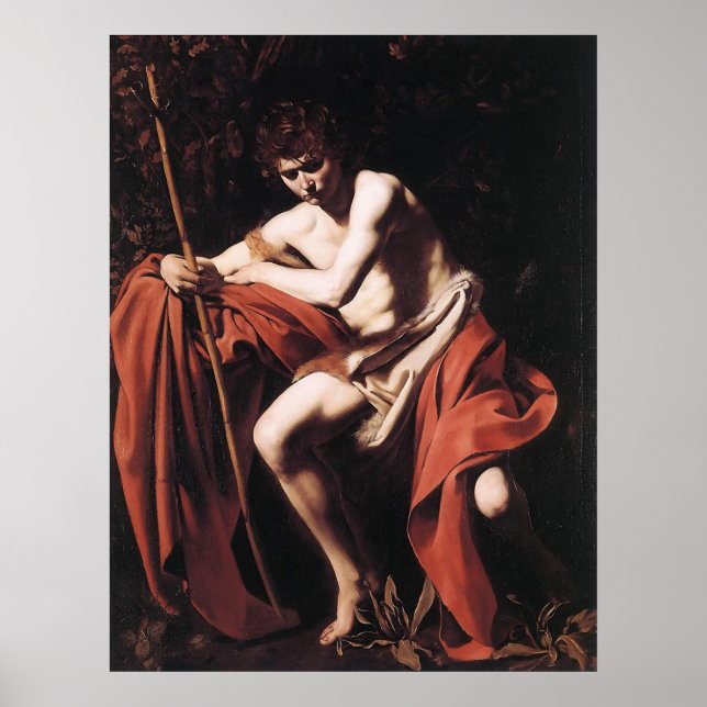 Caravaggio St. John The Baptist Poster (Vorne)
