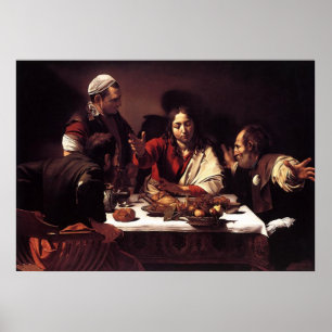 Caravaggio Supper in Emmaus Poster