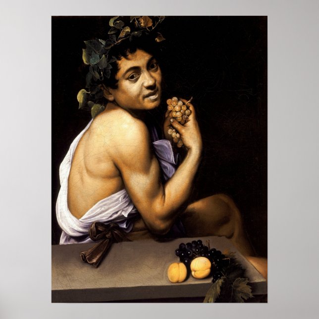 Caravaggio - Young Sick Bacchus 1593 Poster (Vorne)