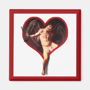 Caravaggio's Cupid (Text hinzufügen) Magnet