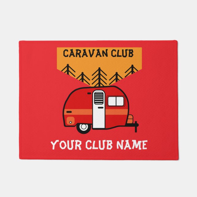 Caravan and Motorhome Clubs Kaffeekocher Tasse Sch Fußmatte (Vorderseite)