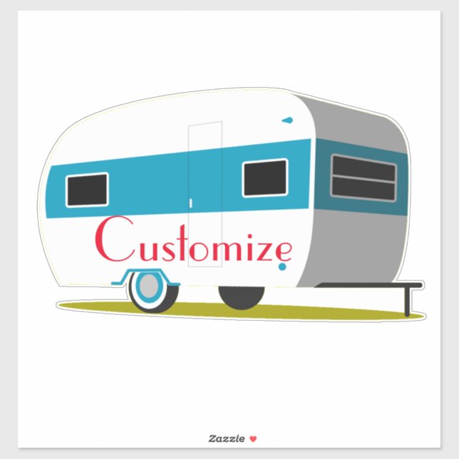 Caravan Camper RV Thunder_Cove Aufkleber (Blatt)