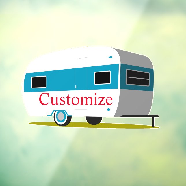 Caravan Camper RV Thunder_Cove Fensteraufkleber (Blatt 3)