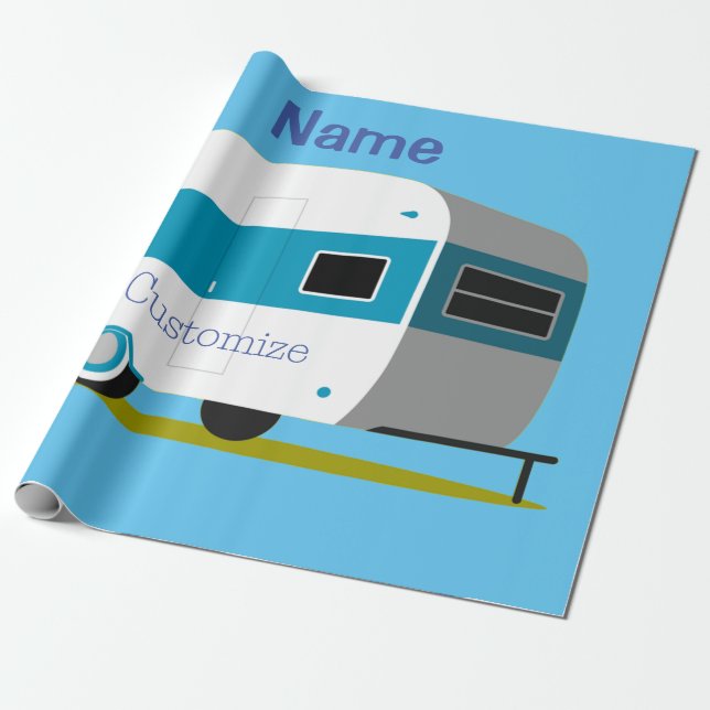 Caravan Camper RV Thunder_Cove Geschenkpapier (Ungerollt)