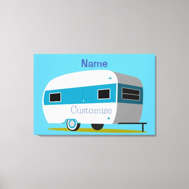 Caravan Camper RV Thunder_Cove Leinwanddruck (Vorderseite)
