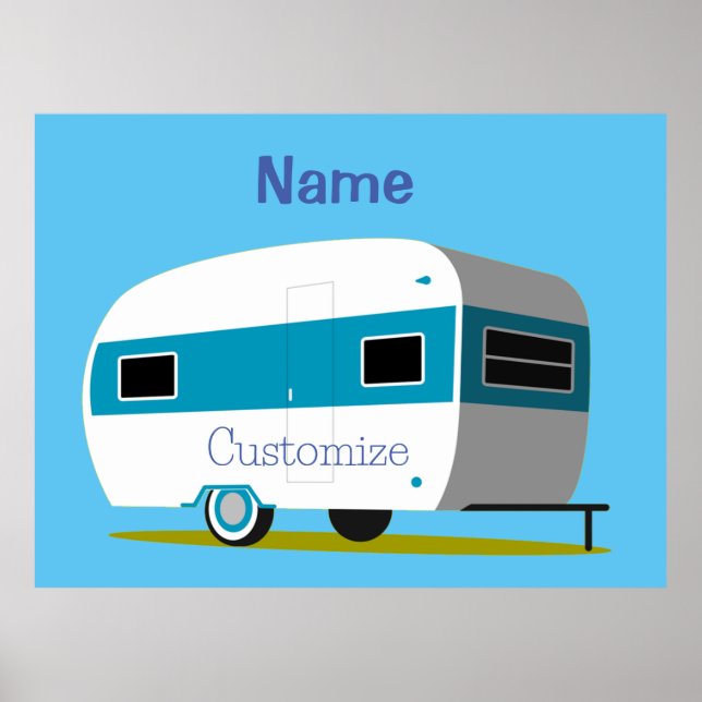 Caravan Camper RV Thunder_Cove Poster (Vorne)