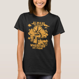 Caravan Camping Anhänger mobile Zuhause Motorhome T-Shirt