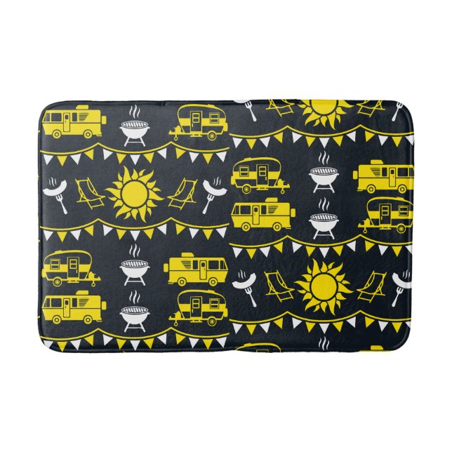 Caravan Camping Deco Badematte (Vorderseite)