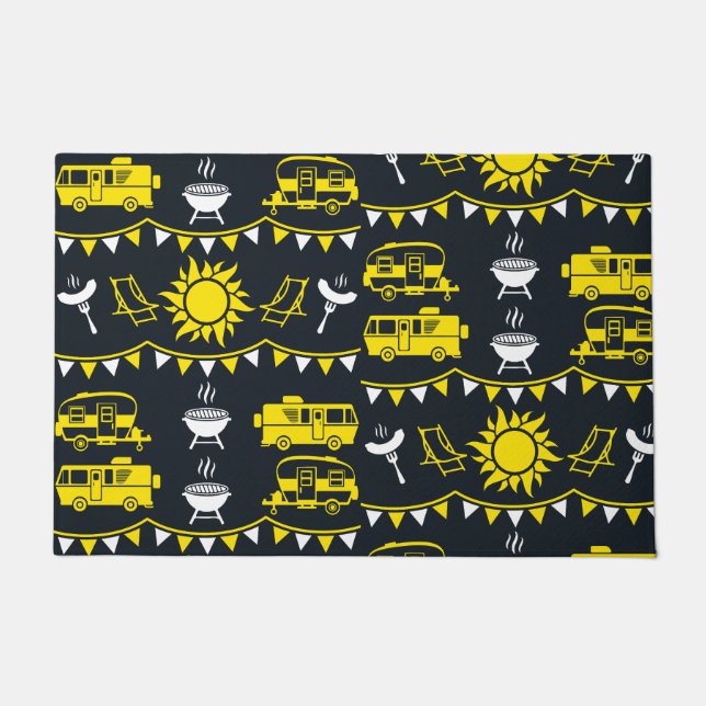 Caravan Camping Deco Fußmatte (Vorderseite)