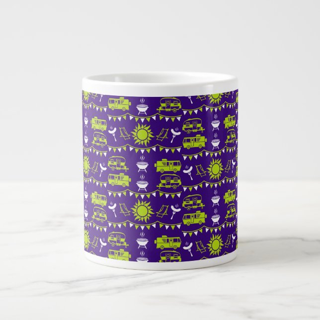 Caravan Camping Deco Jumbo-Tasse (Vorderseite)