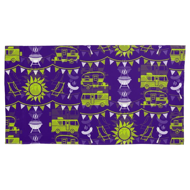 Caravan Camping Deco Kissenbezug (Vorderseite-Links)