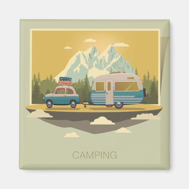 Caravan-Camping Magnet (Vorne)