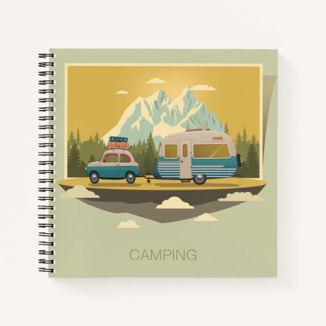 Caravan-Camping Notizbuch (Vorderseite)