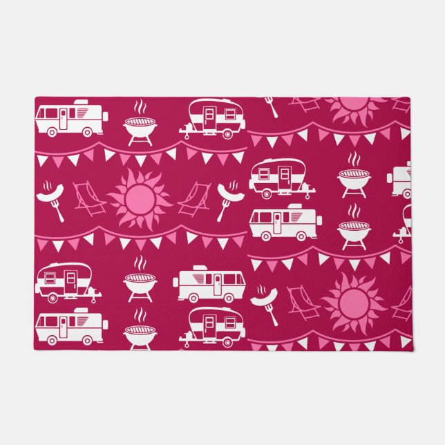 Caravan Camping Wohngestaltung Fußmatte (Vorderseite)