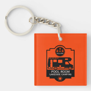 Caravan Campingplatz Werbeaktion Schlüsselanhänger