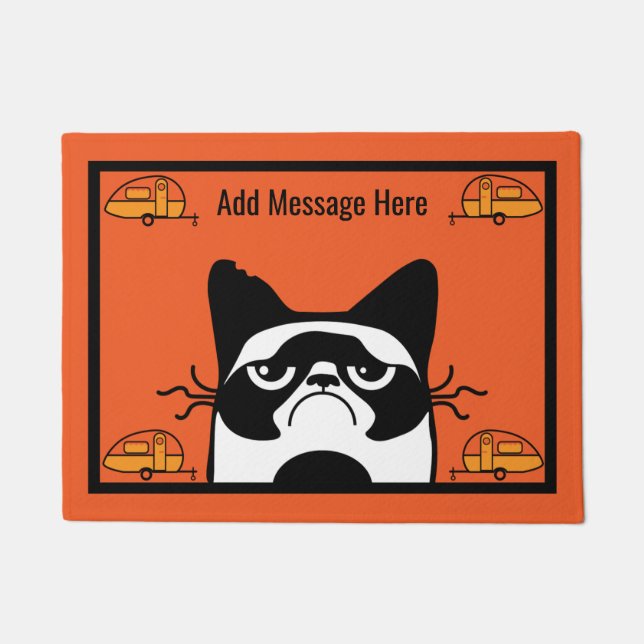 Caravan Cat Door Mat Fußmatte (Vorderseite)