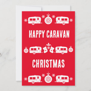 Caravan Happy Christmas Camping Feiertagskarte