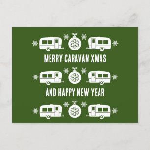 Caravan Happy Christmas Camping Feiertagspostkarte