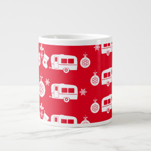 Caravan Happy Christmas Camping Jumbo-Tasse