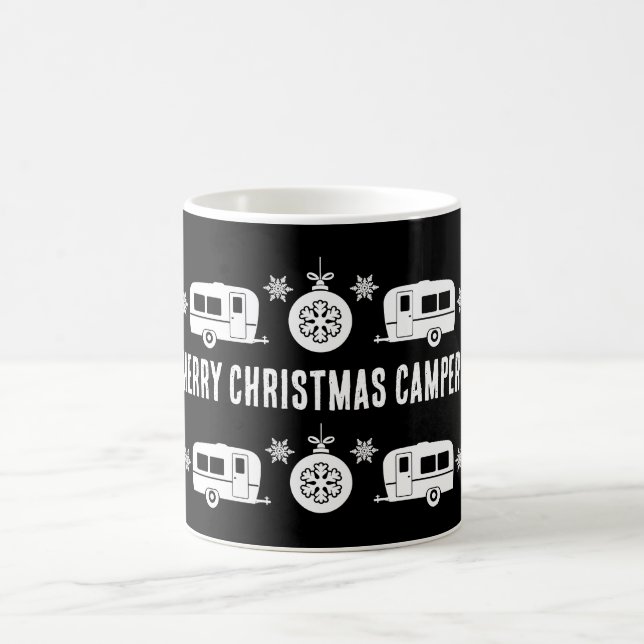 Caravan Happy Christmas Camping Kaffeetasse (Mittel)