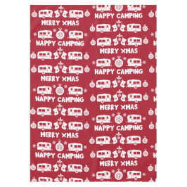 Caravan Happy Christmas Camping Tischdecke