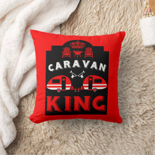 Caravan King - Geschenke für Camper Kissen