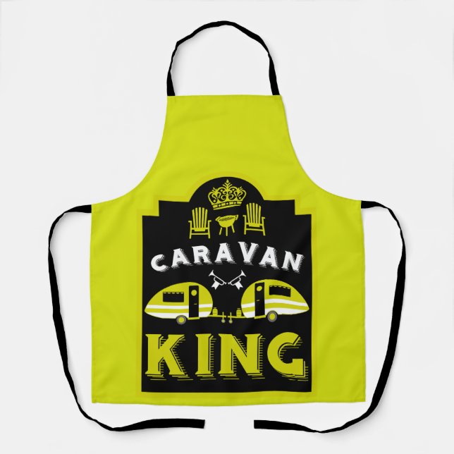Caravan King - Geschenke für Camper Schürze (Vorderseite)