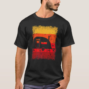 Caravan Motorhome Camping Campingplatz Vintag R T-Shirt