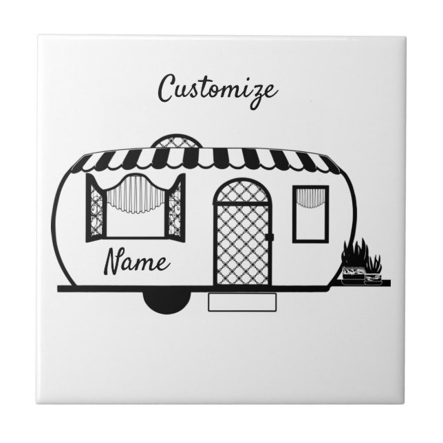 Caravan Trailer Thunder_Cove Fliese (Vorderseite)