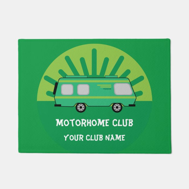 Caravan und Motorhome Clubs Kaffee Tasse Schlüssel Fußmatte (Vorderseite)