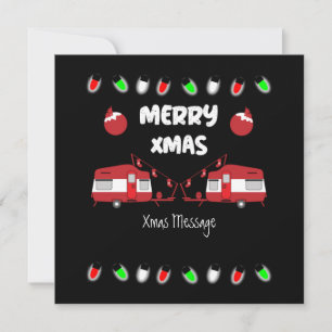 Caravan Weihnachtsdekor Doormat Latte Tasse Karte