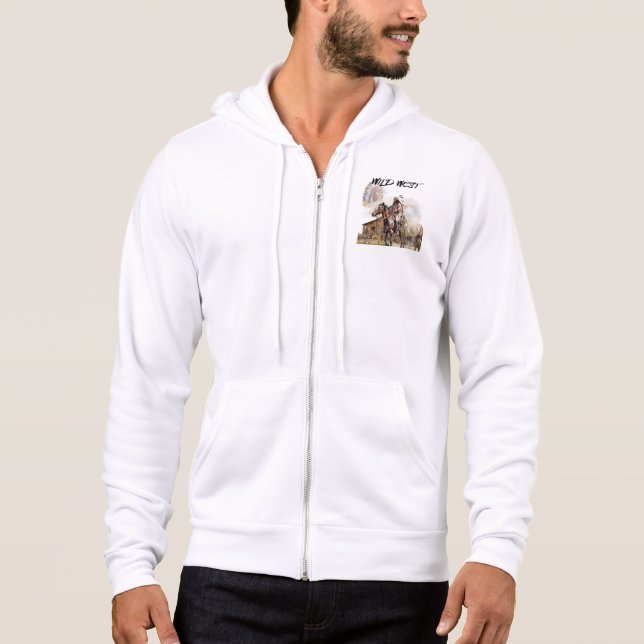 Caravanas del Oeste en Arte Digital Hoodie (Vorderseite)