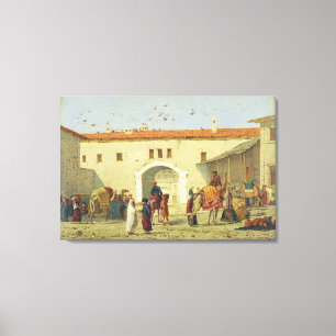 Caravanserai bei Mylasa, die Türkei, 1845 (Öl au Leinwanddruck