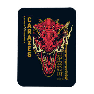 Caraxes Head Year of the Dragon   恭 喜 發 財 Magnet
