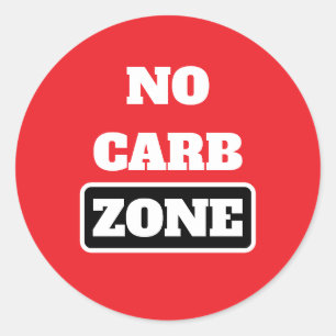 Carb Zone (100% CARNIVORE) Runder Aufkleber