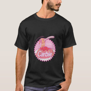Carbie I Liebe Carbon Brot Pasta Pizza Retro Pink  T-Shirt