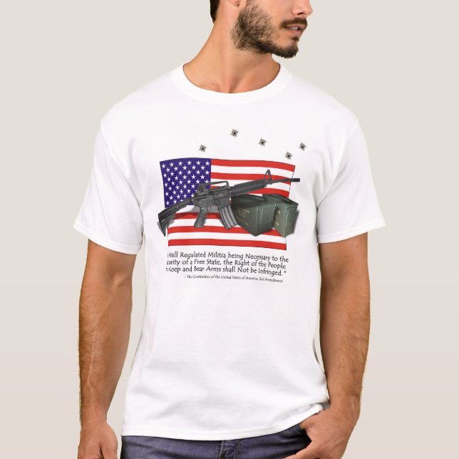 Carbine M4, stützen unsere 2. Änderung T-Shirt (Vorderseite)
