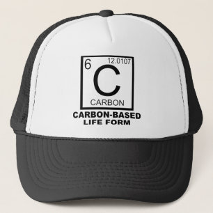Carbon-basiertes Lebensform Funny Ball Cap Hat Truckerkappe