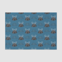 Carbon Bells & Blue Bow Frohe Weihnachten