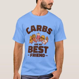 Carbon Best Friend Fast Food Health Feinschmecker  T-Shirt