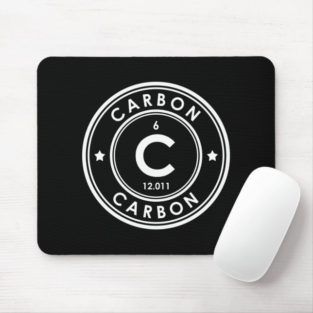 Carbon Element Black Mouse Pad Mousepad (Mit Mouse)