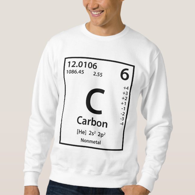 Carbon Element (black) Sweatshirt (Vorderseite)