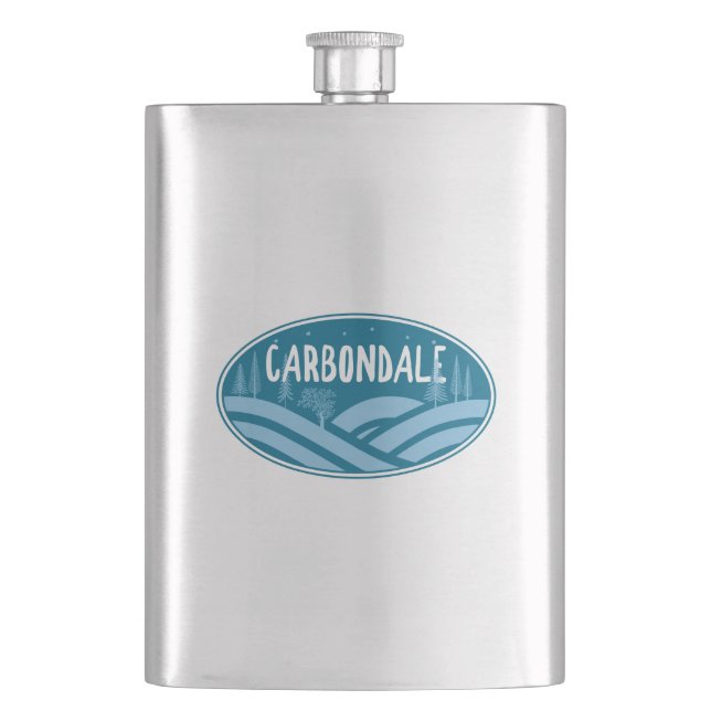 Carbondale Colorado Außenbereich Flachmann (Vorderseite)