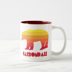Carbondale Colorado Rainbow Bear Zweifarbige Tasse