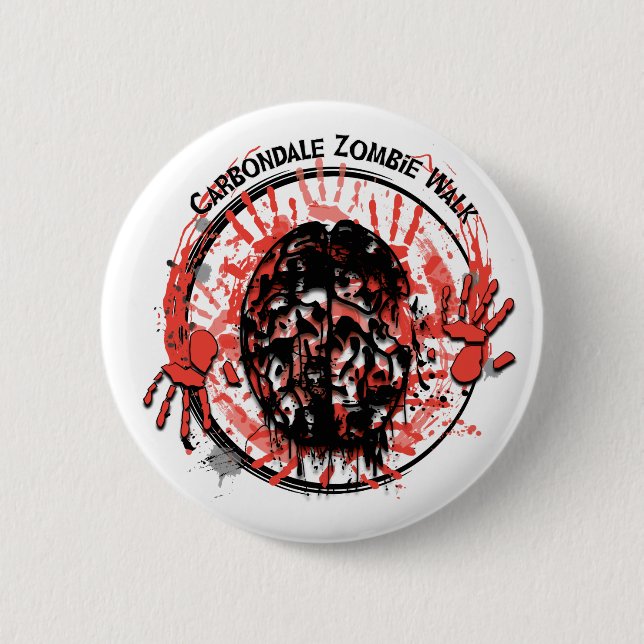 Carbondale Zombie-Wegknopf Button (Vorderseite)