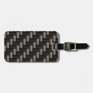 Carbonfiber Muster kariert Gepäckanhänger
