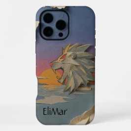 Carcasa León Rugiendo (Papercut) iPhone 16 Pro Max Hülle